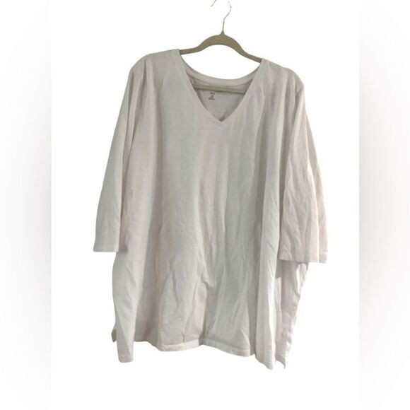 Women Within White T Shirt Size 3X - Picture 2 of 7